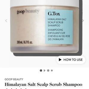 NEW w/o box. Goop G.Tox Himalayan Salt Scalp Scrub Shampoo - White